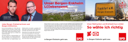 Faltblatt Richtig Wählen - SPD Bergen
