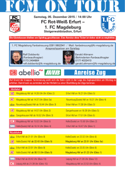 Infos - 1. FC Magdeburg