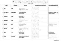 Pflichtverteidigerverzeichnis der Rechtsanwaltskammer Sachsen