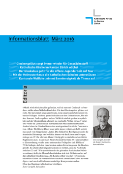 Editorial Informationsblatt M&auml;rz 2016