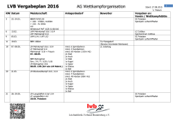 LVB Vergabeplan - Leichtathletikverband Brandenburg