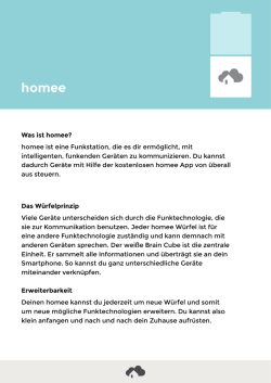 homee ist eine Funkstation, die es dir erm&ouml;glicht, mit intelligenten