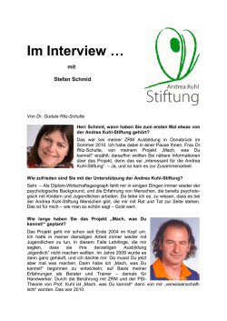 Interview mit Stefan Schmid