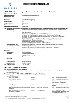 sicherheitsdatenblatt