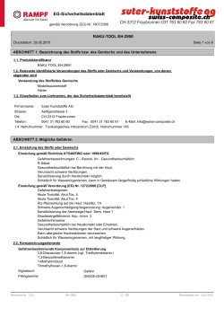 EG-Sicherheitsdatenblatt - suter swiss.composite group