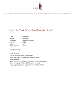 Spirit & Cask Macallan Bourbon Refill