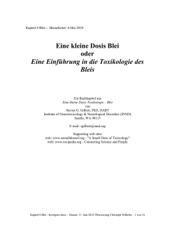 Eine kleine Dosis Blei