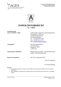 Inspektionsbericht