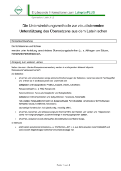 Unterstreichungsmethode