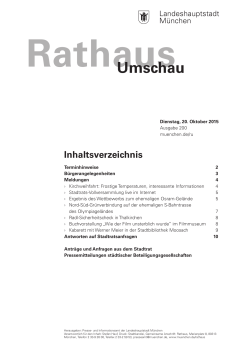 Rathaus Umschau 200 / 2015