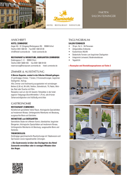 FAKTEN SALON FEININGER ANSCHRIFT ZIMMER