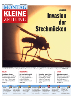 Invasion der Stechmücken - E-Paper