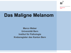 Melanom - Krebsregister Bern