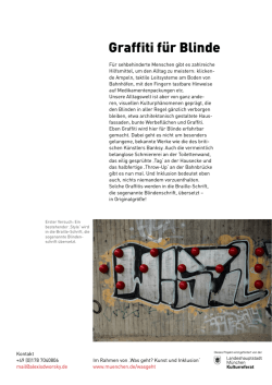 PM - Graffiti für Blinde