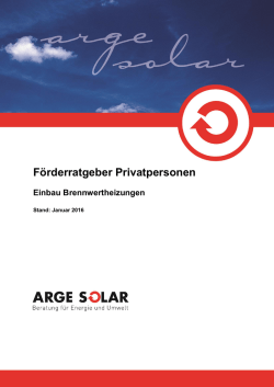 Förderratgeber Brennwertheizung