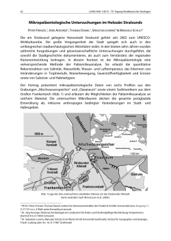 (V) Mikropaläontologische Untersuchungen im Holozän Stralsunds