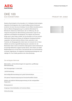 DKE 100 - bei AEG Haustechnik