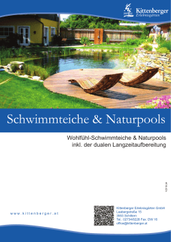 Schwimmteiche & Naturpools - Kittenberger Erlebnisgärten