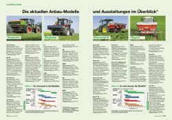 Die aktuellen Anbau-Modelle und Ausstattungen im Überblick*