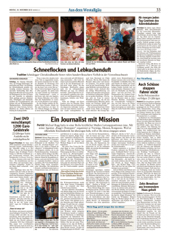 Ein Journalist mit Mission