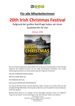 20th Irish Christmas Festival