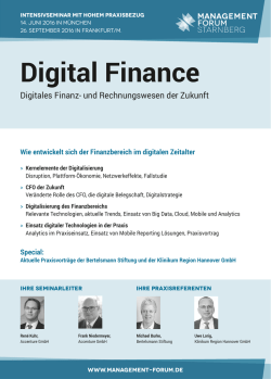 Digital Finance - Management Forum Starnberg GmbH