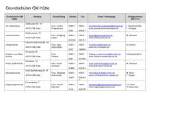 Adressen der Schulen 2015 2016