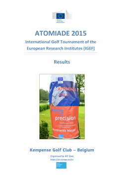 Atomiade 2015 Golf Results