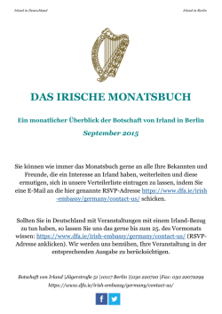 Irland in Deutschland - Department of Foreign Affairs and Trade