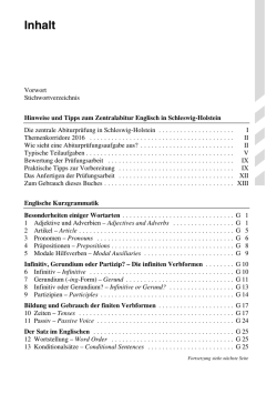 Inhalt - STARK Verlag