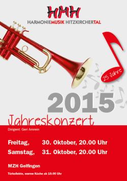 Konzertprogramm - Harmoniemusik Hitzkirchertal