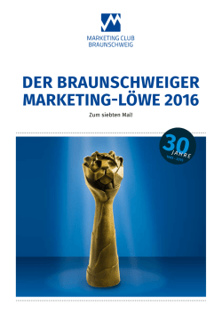 der braunschweiger marketing-löwe 2016