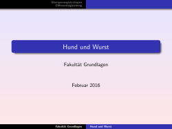 Hund und Wurst