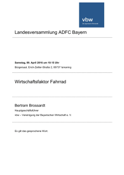 Landesversammlung ADFC Bayern