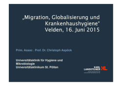 Migration, Globalisierung und Krankenhaushygiene
