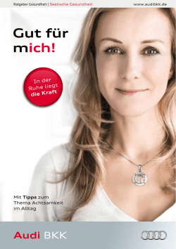 Gut f&uuml;r mich!