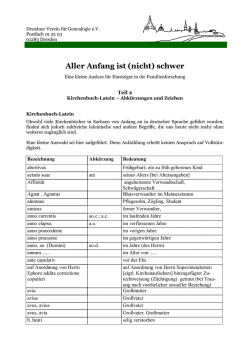DVG-Tipps Nr. 02 - Dresdner Verein f&uuml;r Genealogie eV