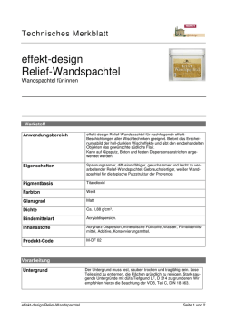 effekt-design Relief-Wandspachtel