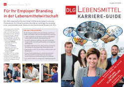 DLG-Lebensmittel Karriereguide 2015 - DLG