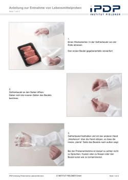 iPDP-Anleitung Probennahme Lebensmittel