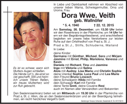 Dora Wwe. Veith