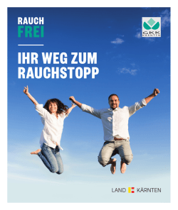 Ihr Weg zum Rauchstopp - K&auml;rntner Gebietskrankenkasse