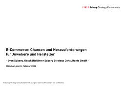 Chancen und Risiken f&uuml;r Juweliere und Hersteller