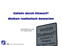 Gefahr durch Eiswurf? Risiken realistisch bewerten