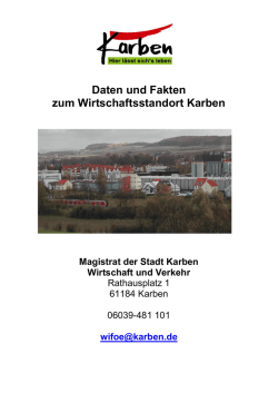 Daten und Fakten zum Wirtschaftsstandort Karben