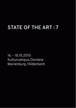Programmheft - STATE OF THE ART : 7