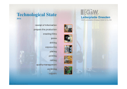 Technological State - G&W Leiterplatten Dresden
