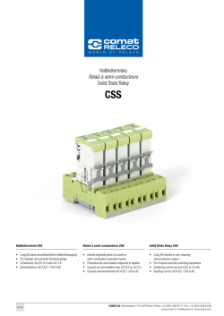 Halbleiterrelais Relais &agrave; semi-conducteurs Solid State Relay