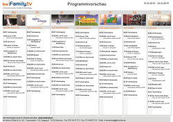 19:05 BW Land & Leute 06:00 Teleshopping 750. Stadtgeburtstag