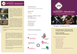 Flyer-PDF - Internationale Sommerakademie für Kammermusik